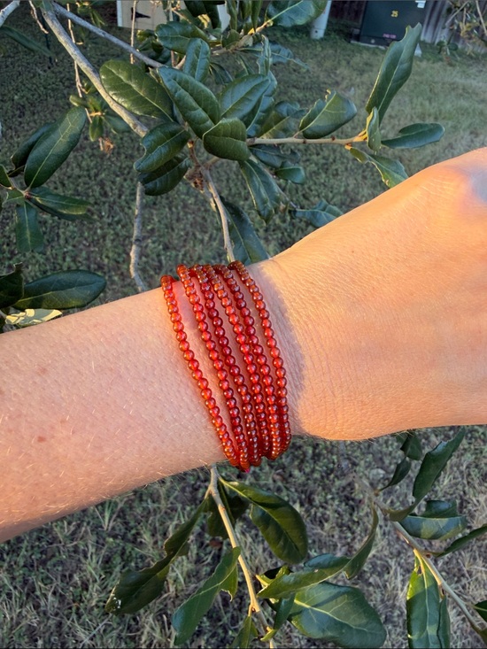 Jewelry - Multi-Strand Garnet Beaded Wrap Bracelet